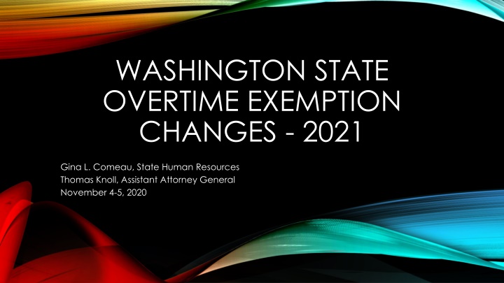 washington state overtime exemption changes 2021