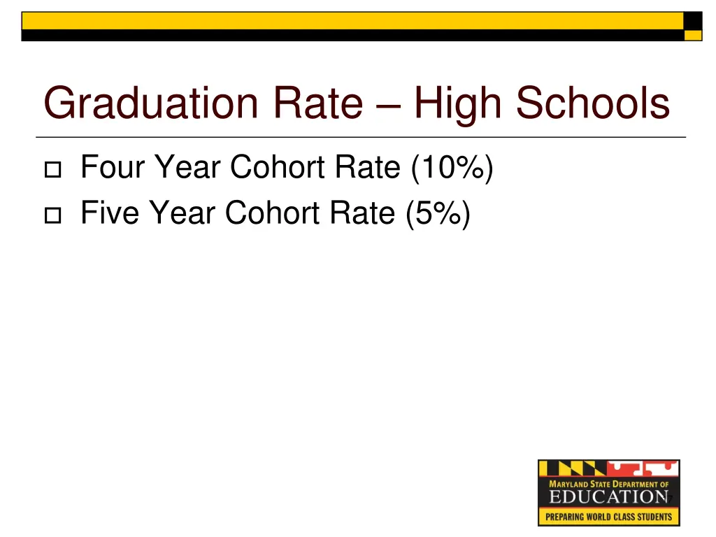 graduation rate high schools