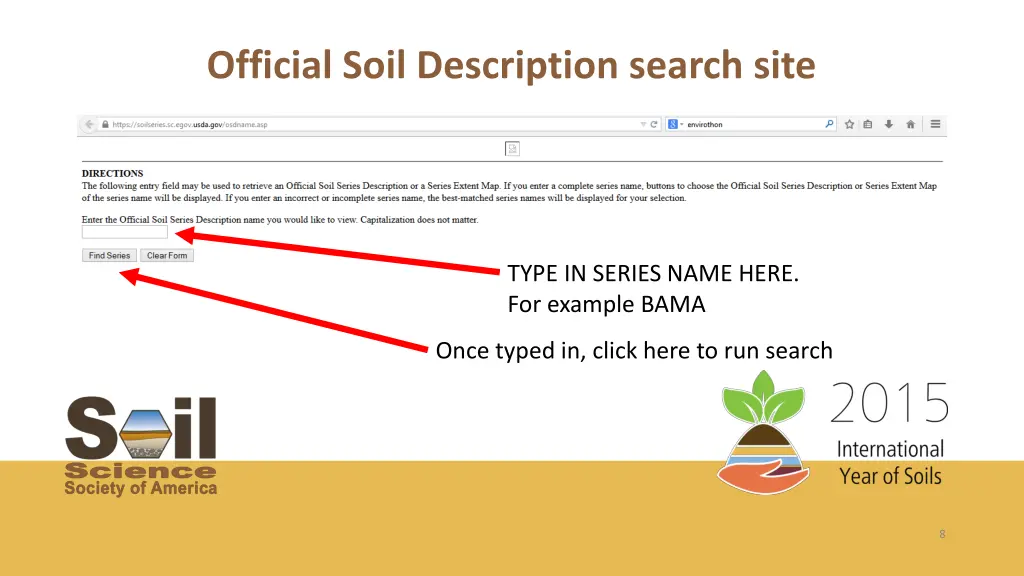 official soil description search site