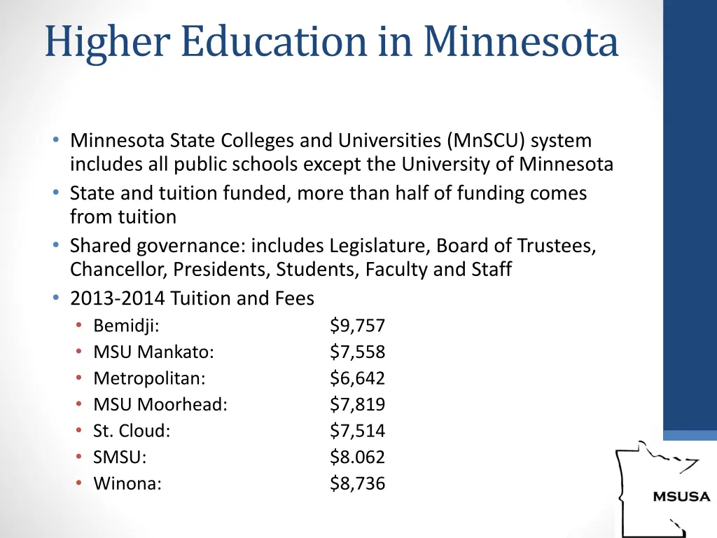 higher education in minnesota