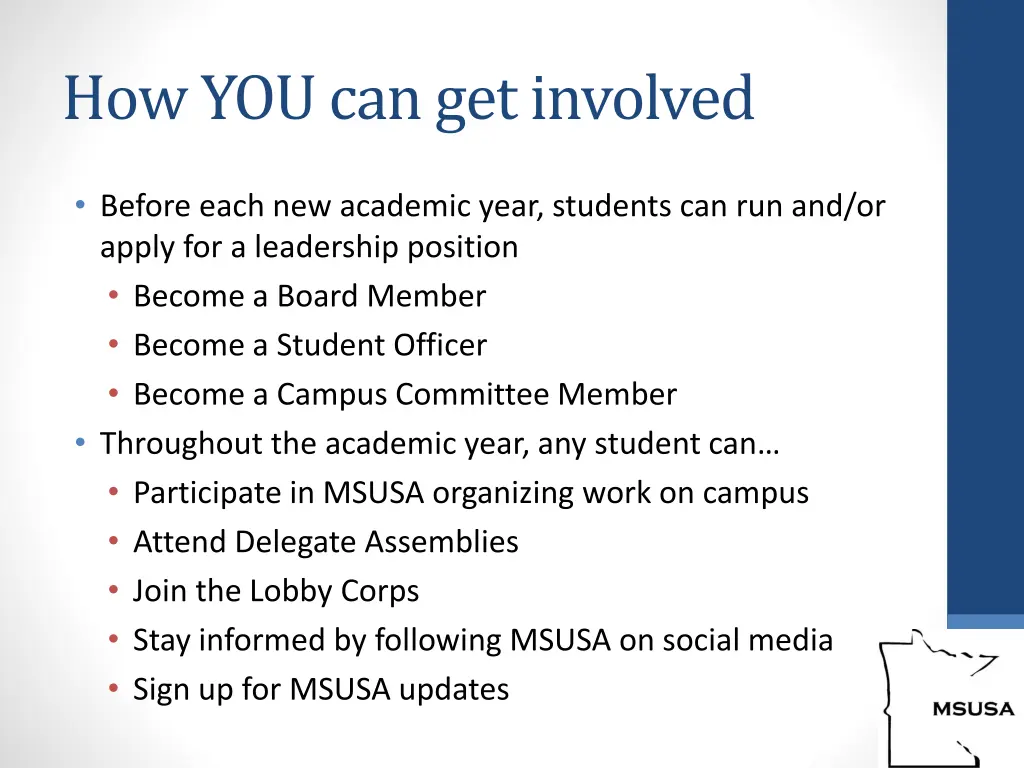 how you can get involved