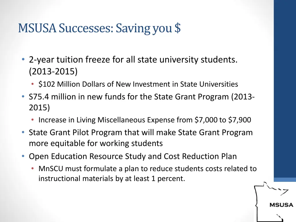 msusa successes saving you