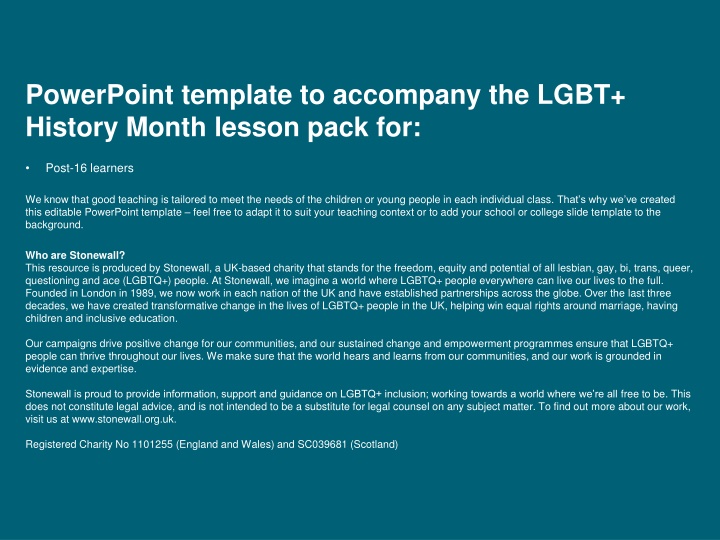 powerpoint template to accompany the lgbt history