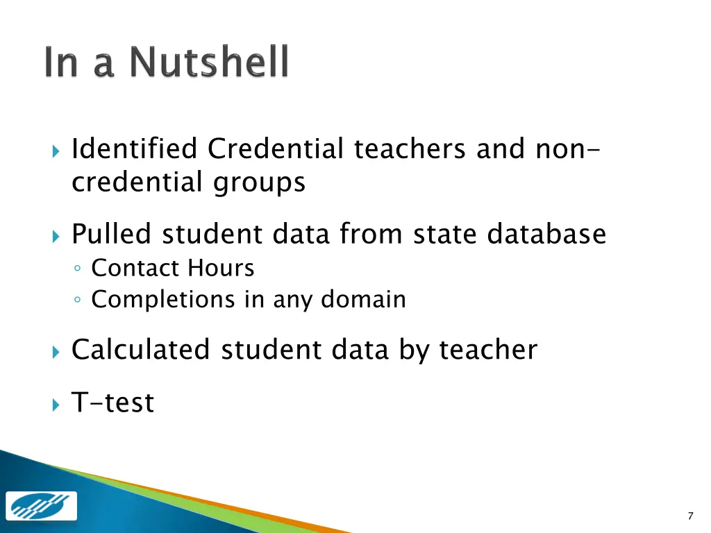 identified credential teachers and non credential