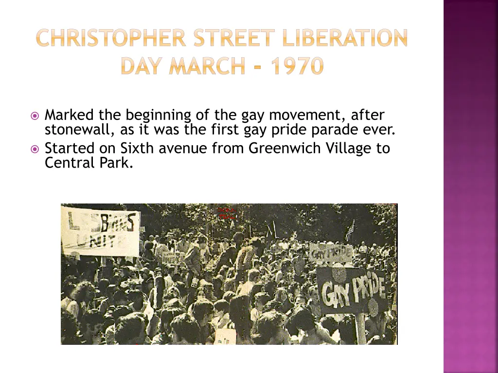 christopher street liberation day march 1970