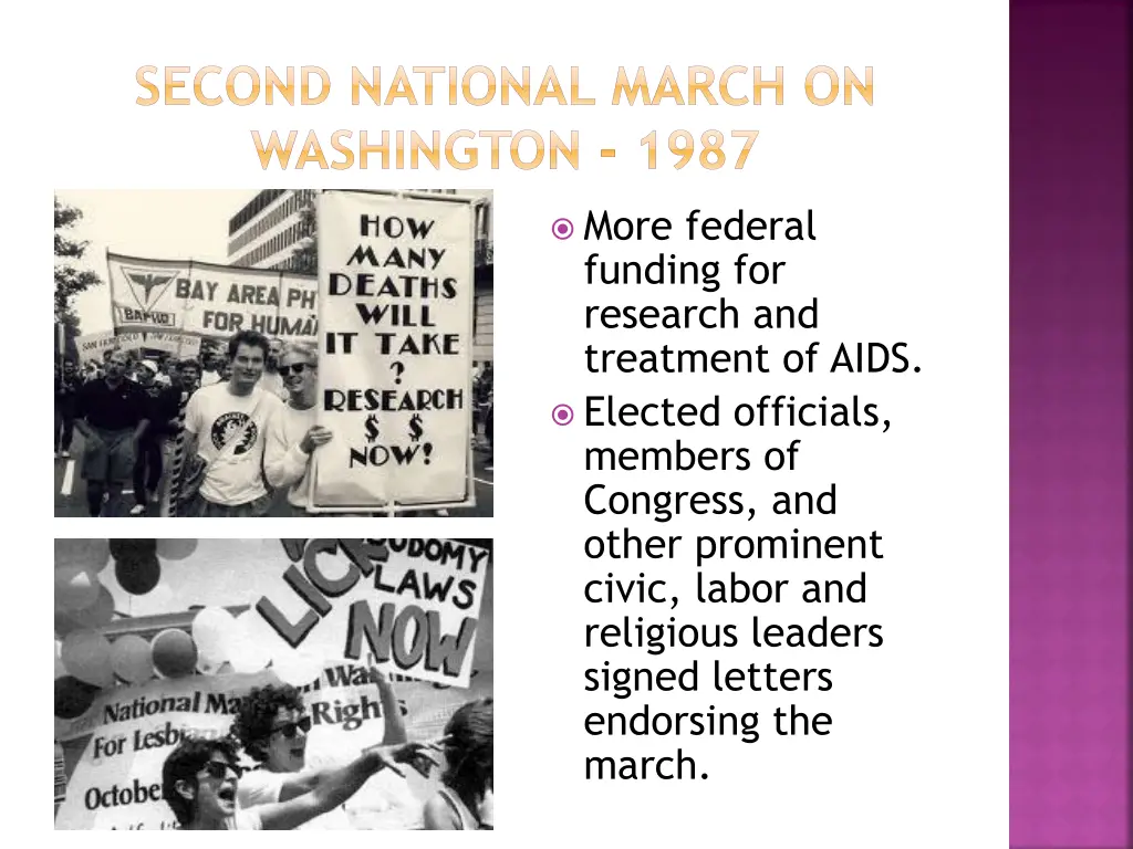 second national march on washington 1987