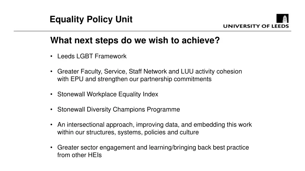 equality policy unit 4