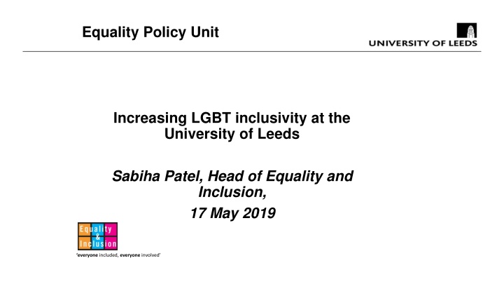 equality policy unit