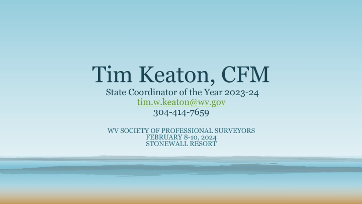 tim keaton cfm state coordinator of the year 2023