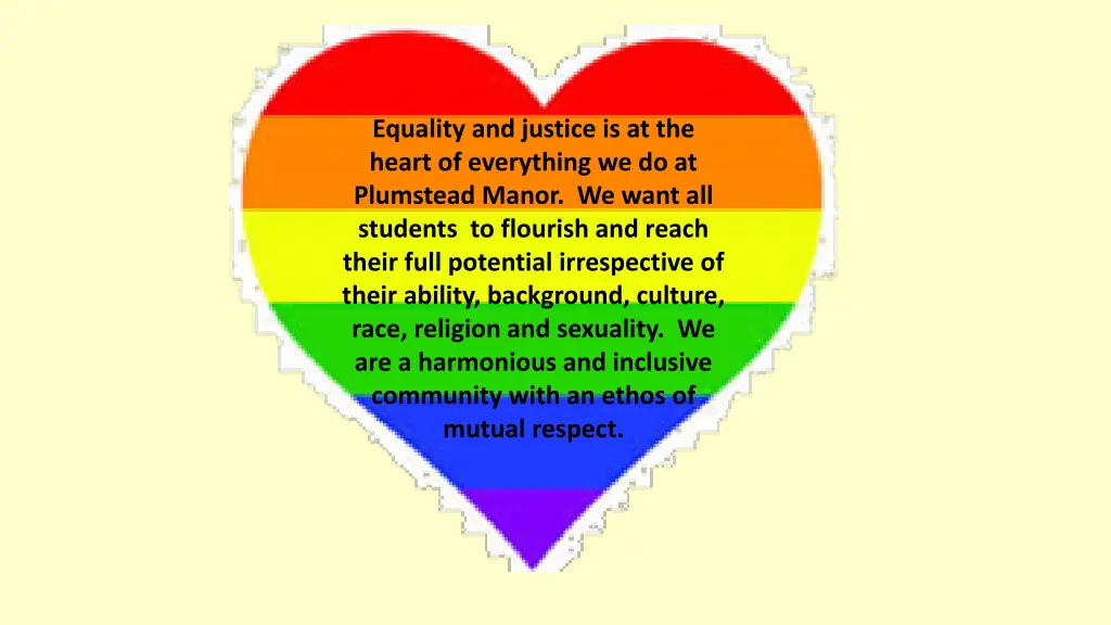 equality and justice is at the heart