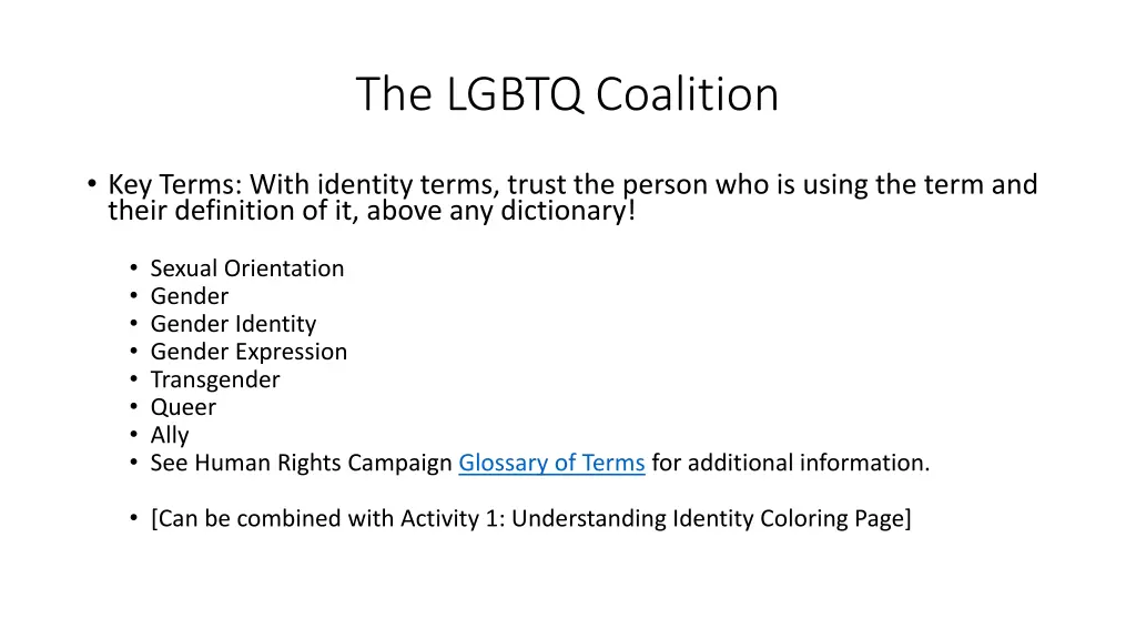 the lgbtq coalition