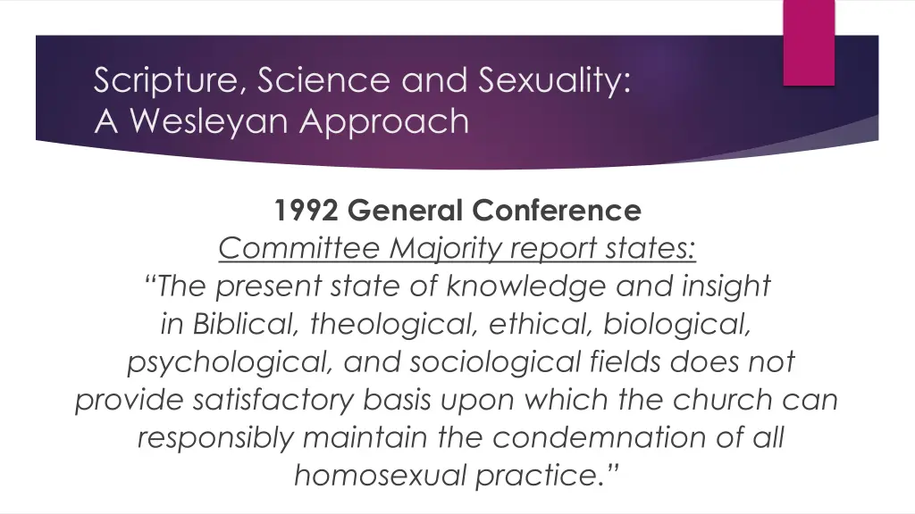 scripture science and sexuality a wesleyan 14