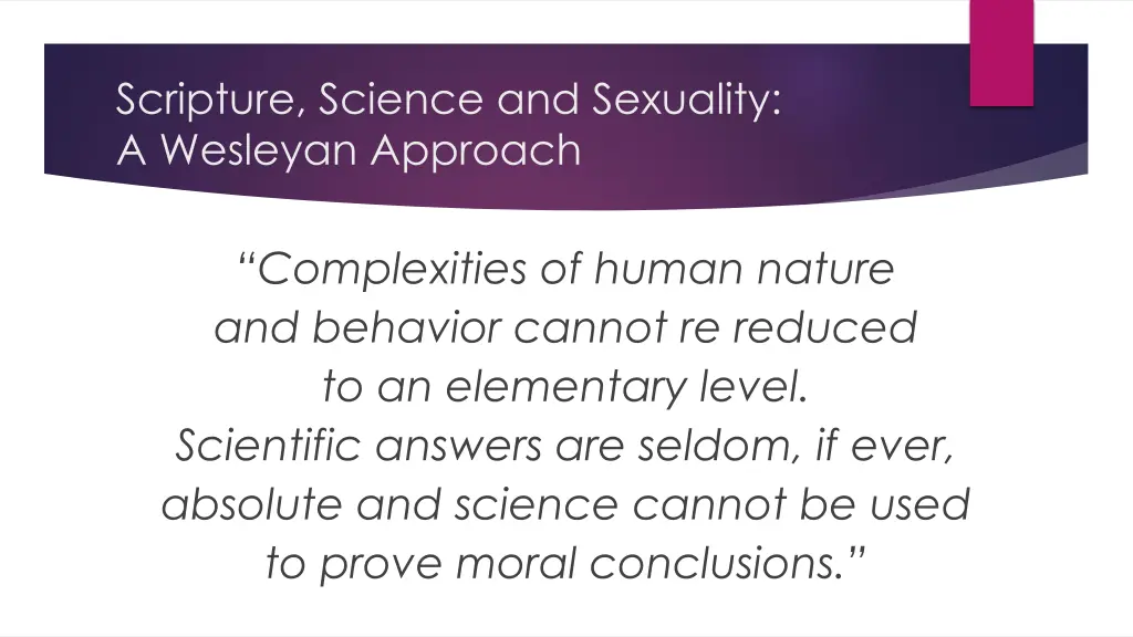 scripture science and sexuality a wesleyan 17