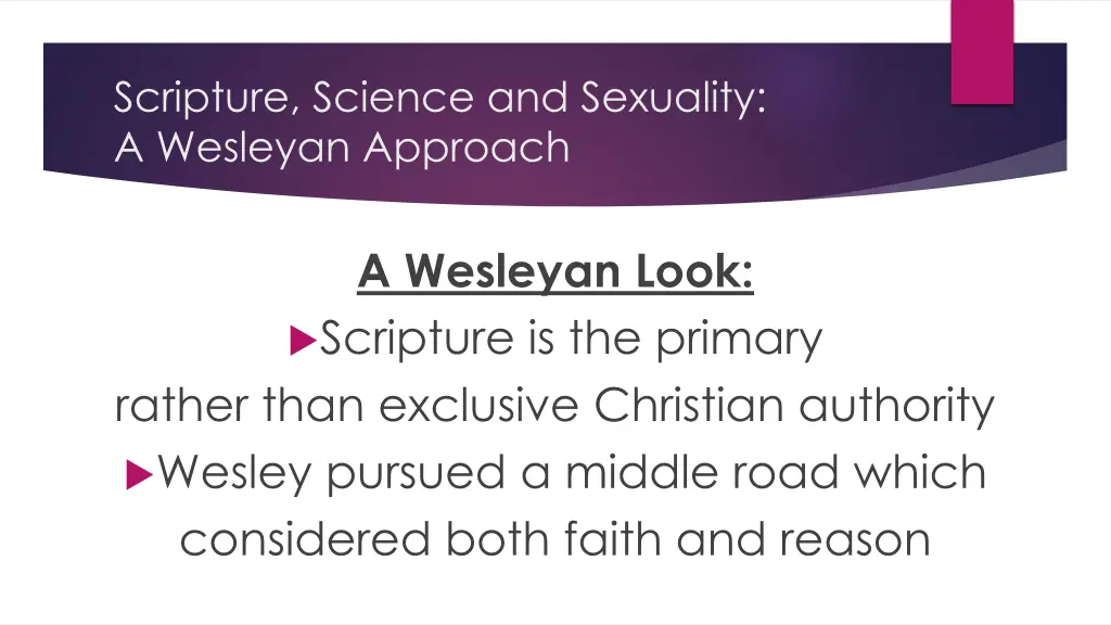 scripture science and sexuality a wesleyan 21