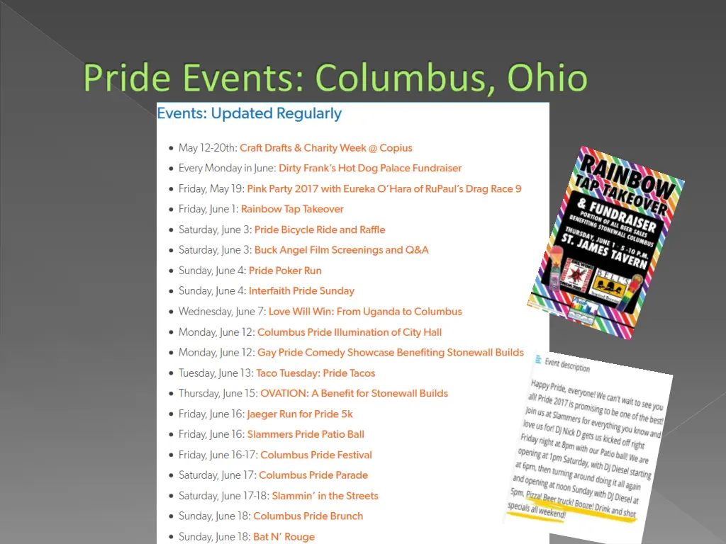 pride events columbus ohio