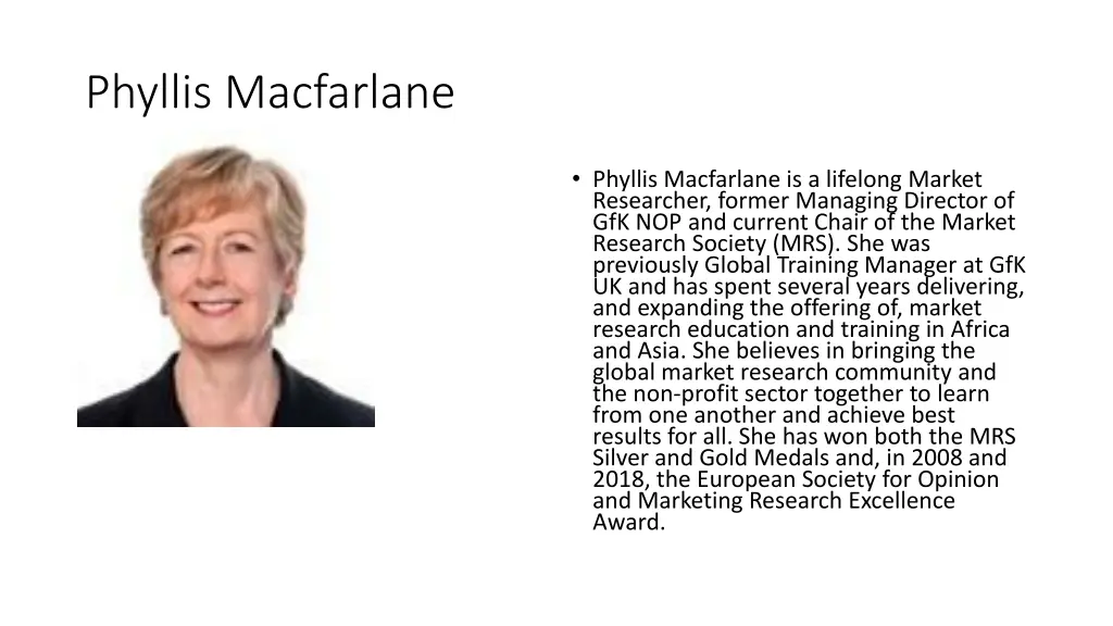 phyllis macfarlane