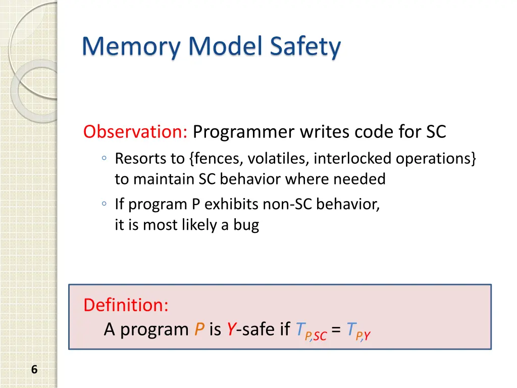 memory model safety