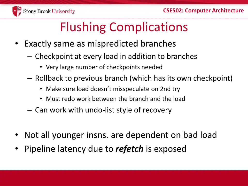 cse502 computer architecture 16