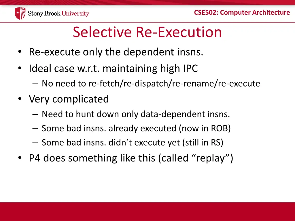 cse502 computer architecture 17