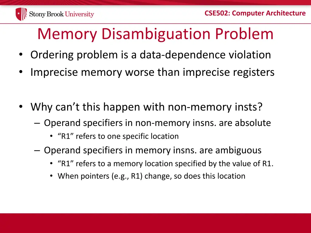 cse502 computer architecture 3