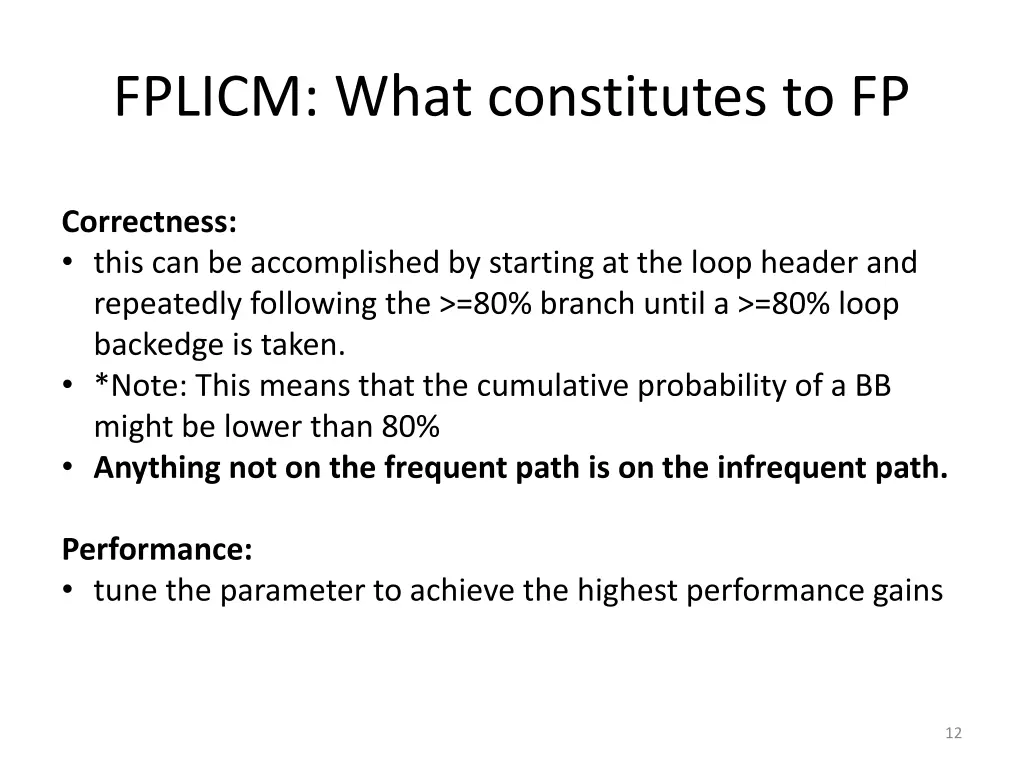 fplicm what constitutes to fp