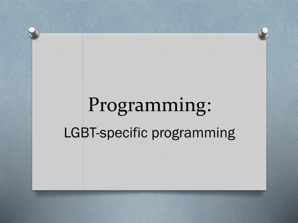 programming