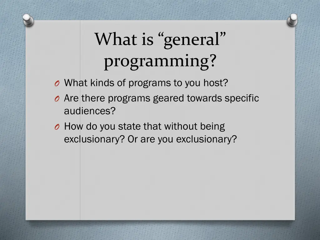 what is general programming