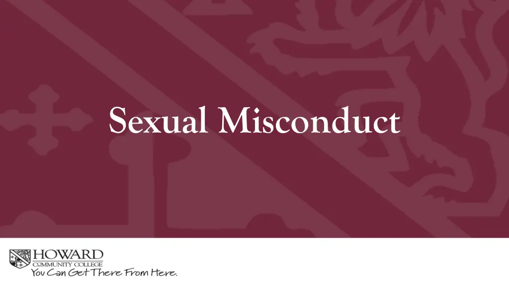 sexual misconduct