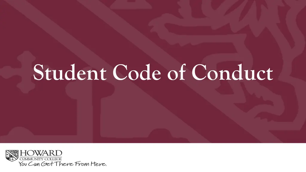 student code of conduct