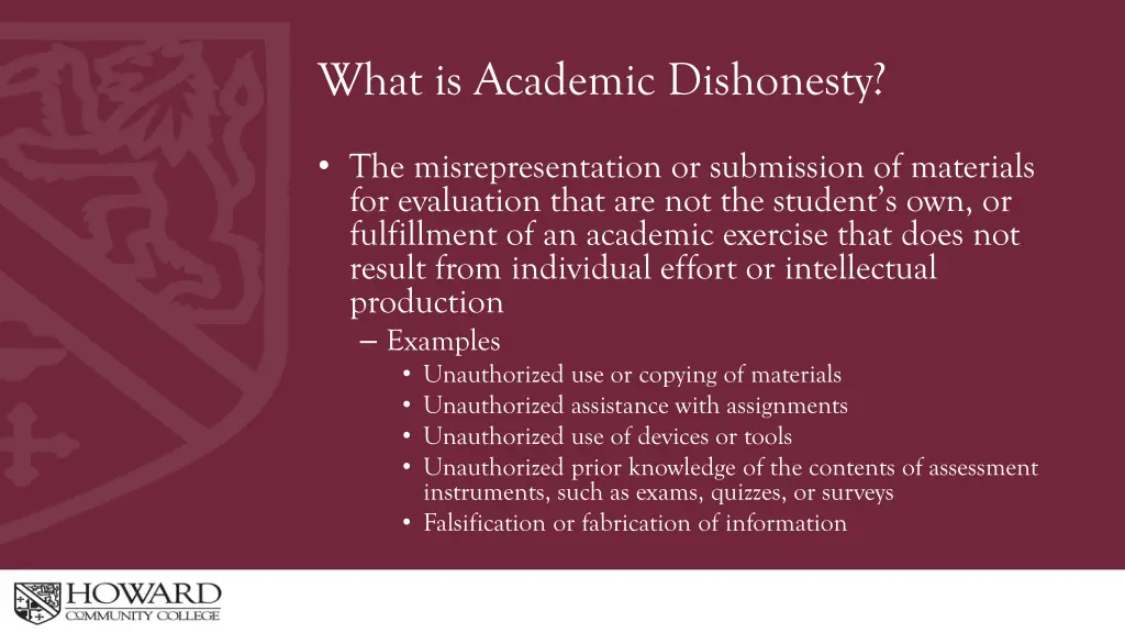 what is academic dishonesty