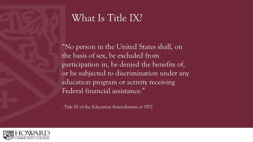 what is title ix