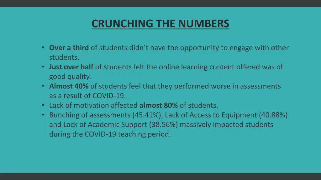 crunching the numbers