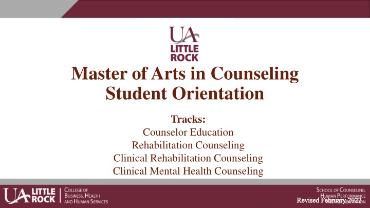 master of arts in counseling student orientation