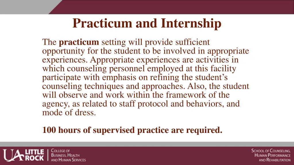 practicum and internship 2