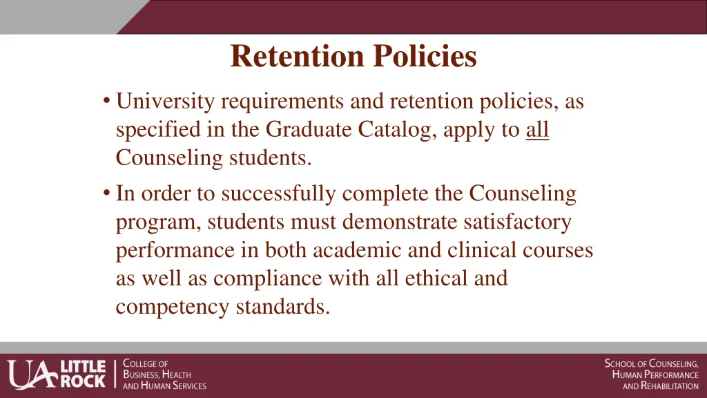 retention policies