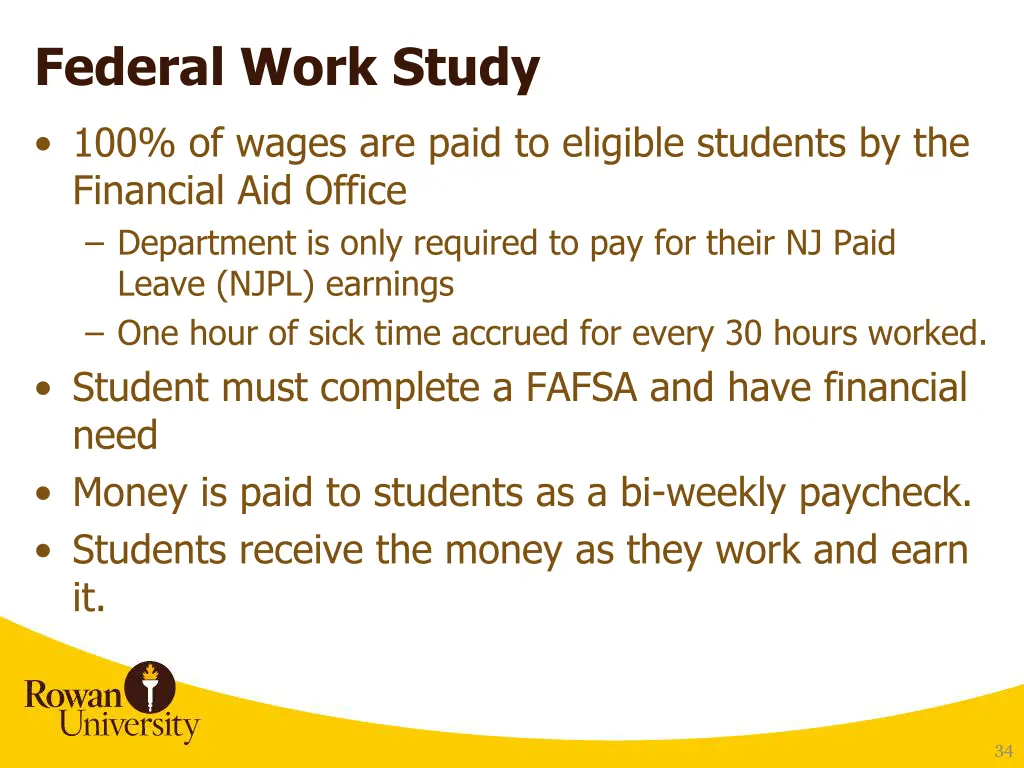 federal work study