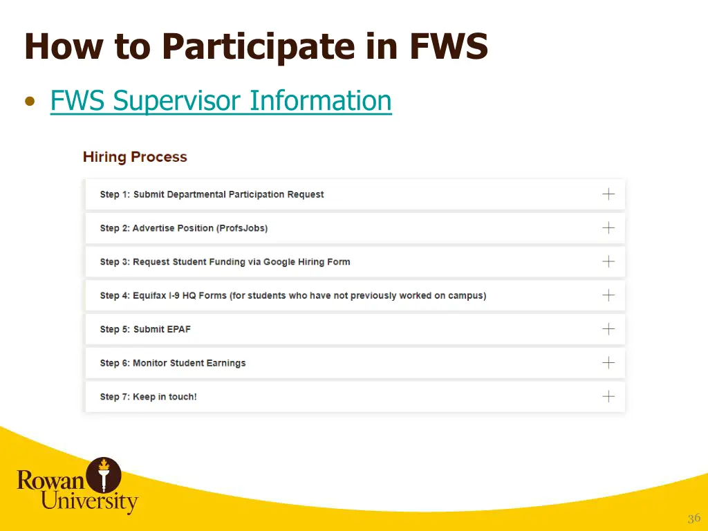 how to participate in fws