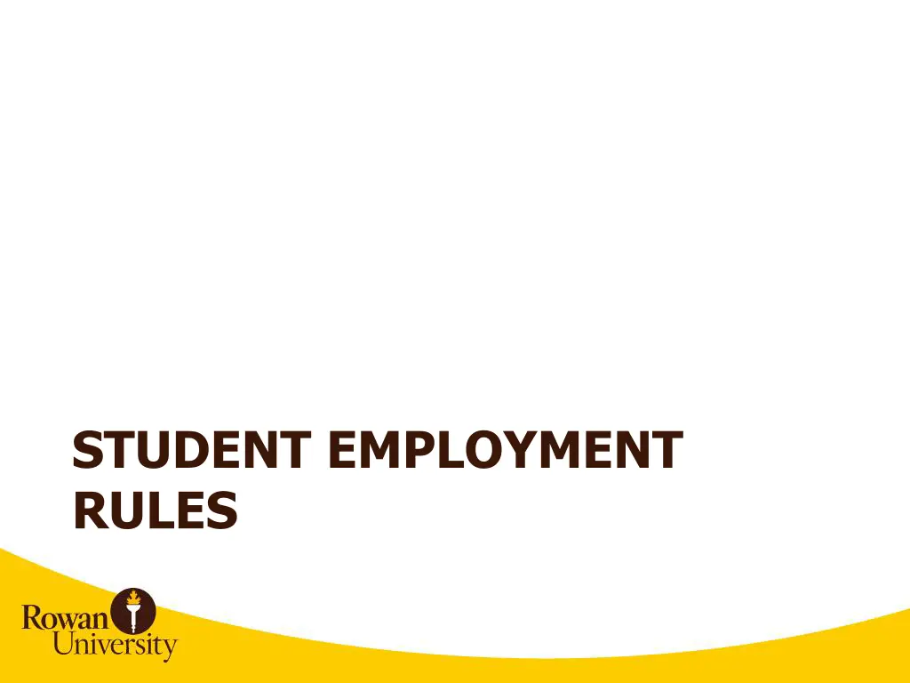 student employment rules