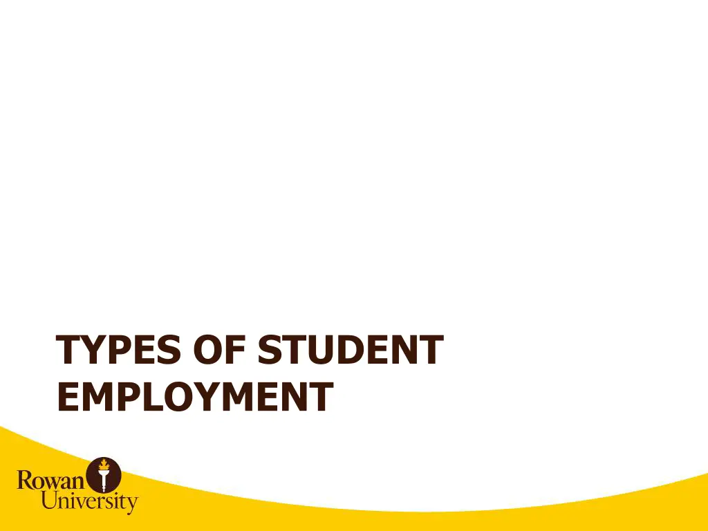 types of student employment