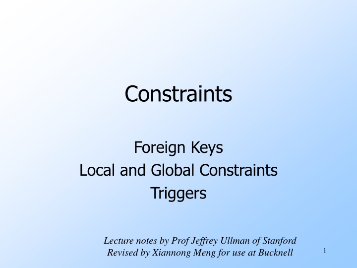 constraints