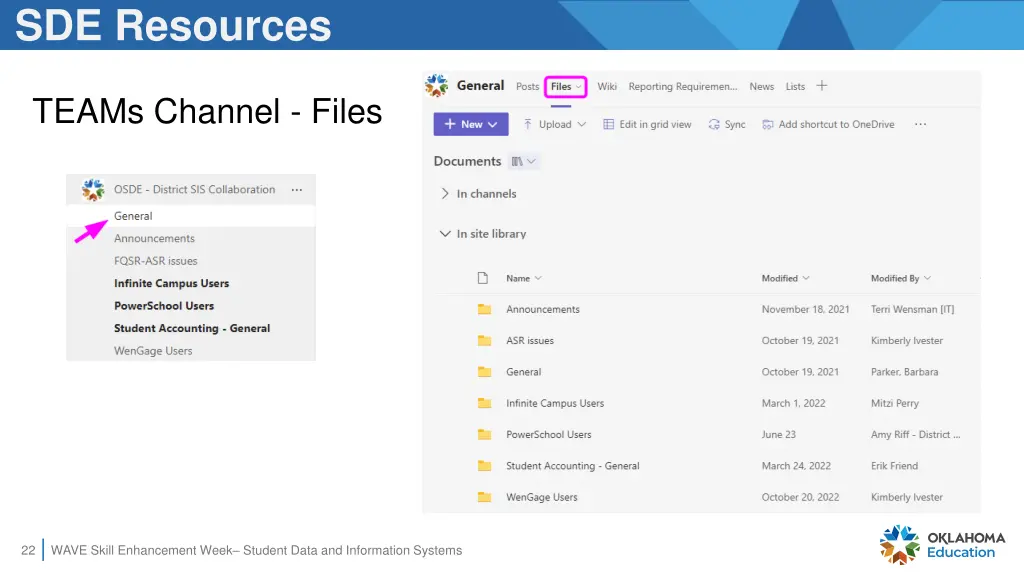 sde resources 1