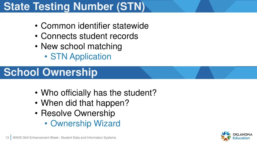 state testing number stn