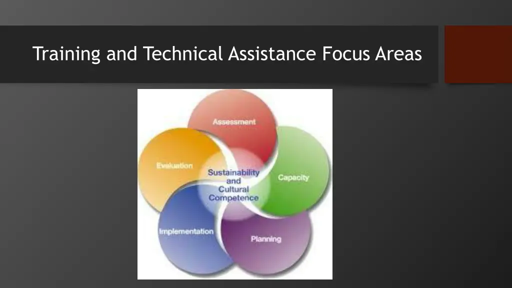 training and technical assistance focus areas