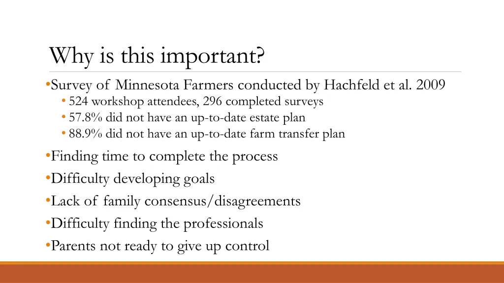 why is this important survey of minnesota farmers