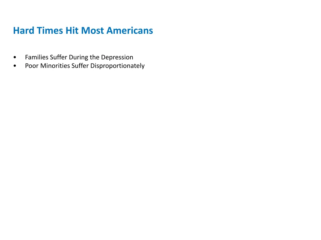 hard times hit most americans 1