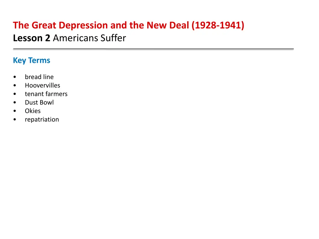 the great depression and the new deal 1928 1941 2