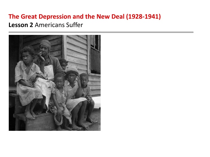 the great depression and the new deal 1928 1941