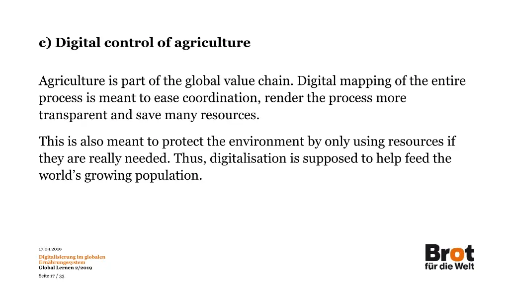 c digital control of agriculture