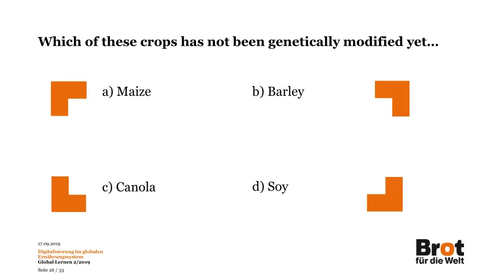 which of these crops has not been genetically