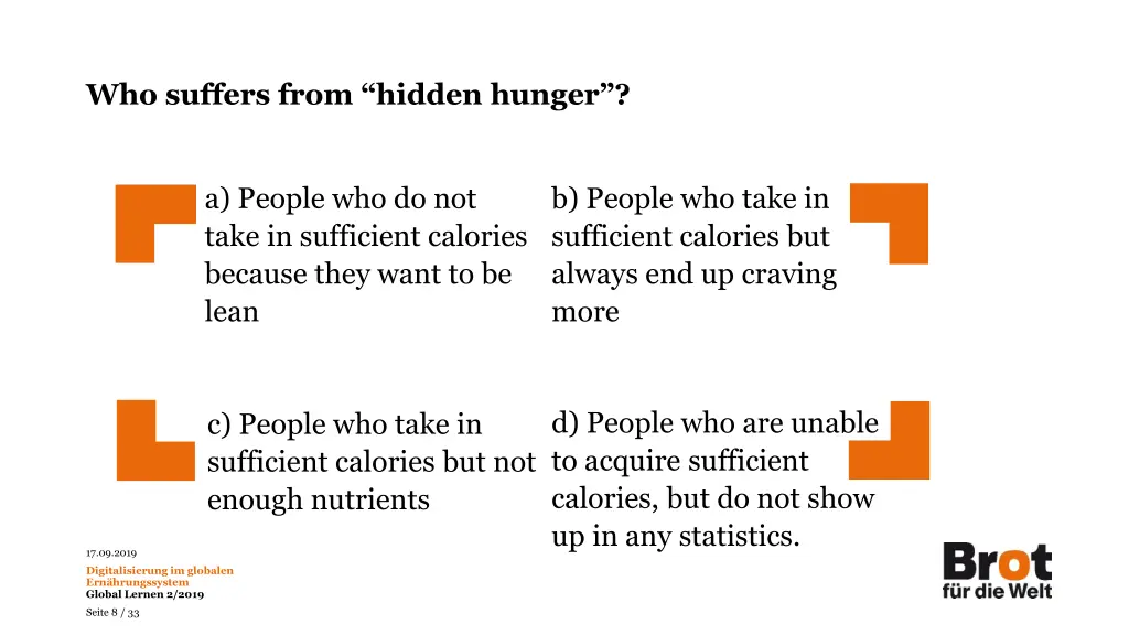 who suffers from hidden hunger